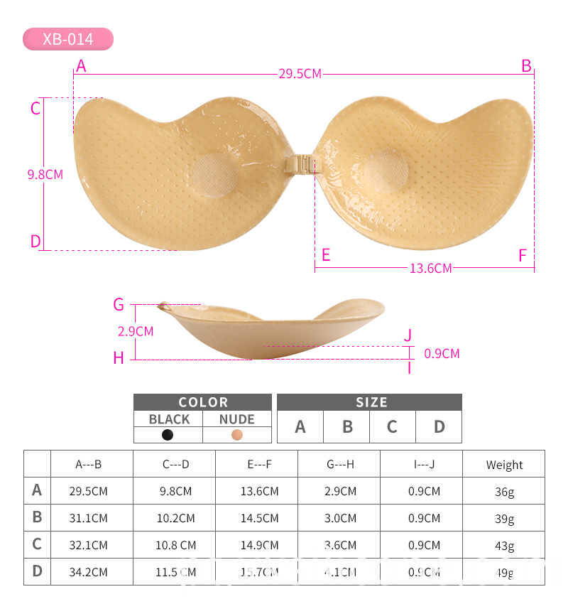 V manga forma sutiã invisível V mango shape invisible bra